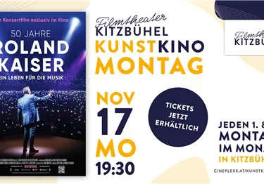 Ein Plakat für den Film "Wie das Leben manchmal spielt" mit einer Frau und einem Mann im Vordergrund. Die Veranstaltung findet am Montag, den 3. November, im Kunstkino Kitzbühel statt.